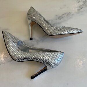 Katy Perry Marcella Pump in Silver, Size 6